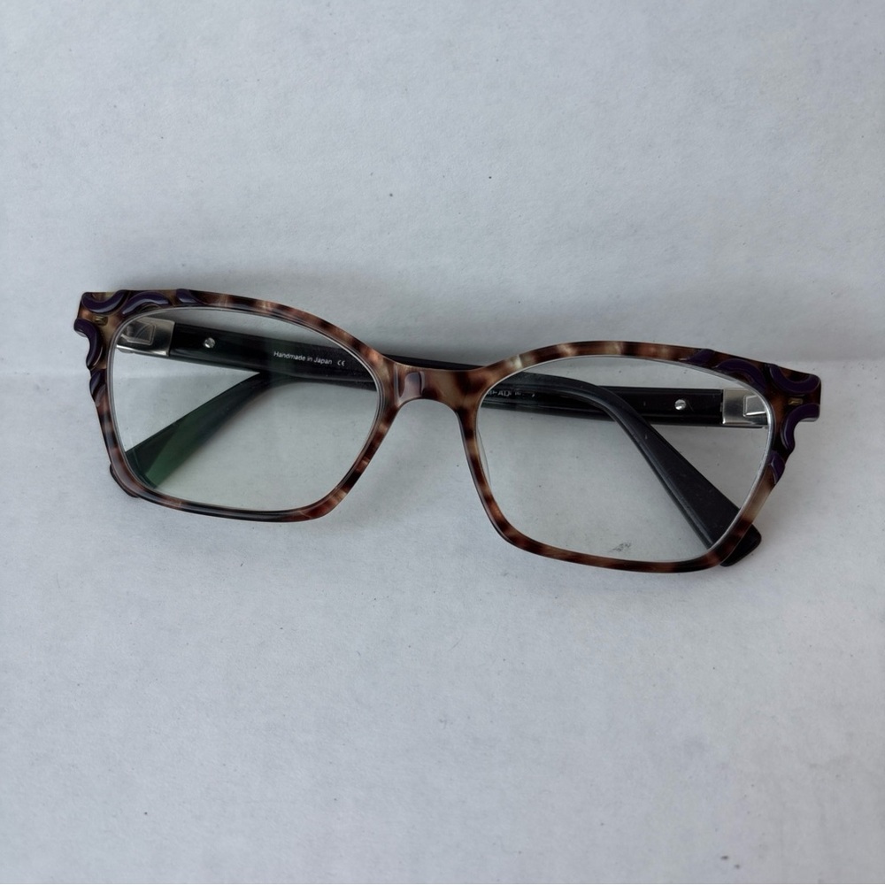 Seraphin Eyeglasses Meadow Leopard Purple Frames Only 54[]17 140 Handmade Japan